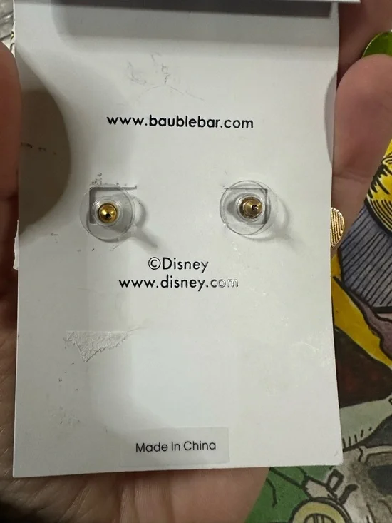 NIP Disney X BaubleBar Minnie Heart Earrings $68 MSRP - Picture 4 of 4